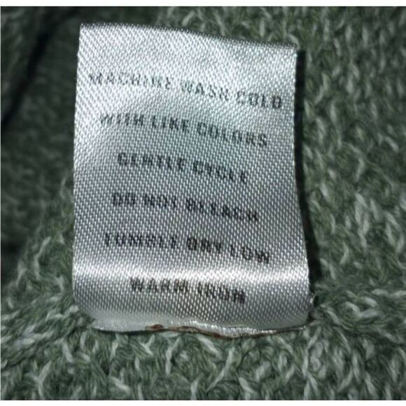 APPLESEEDS PETITES SAGE GREEN & WHITE CREWNECK SWEATER SZ.PS EUC . - Picture 7 of 7